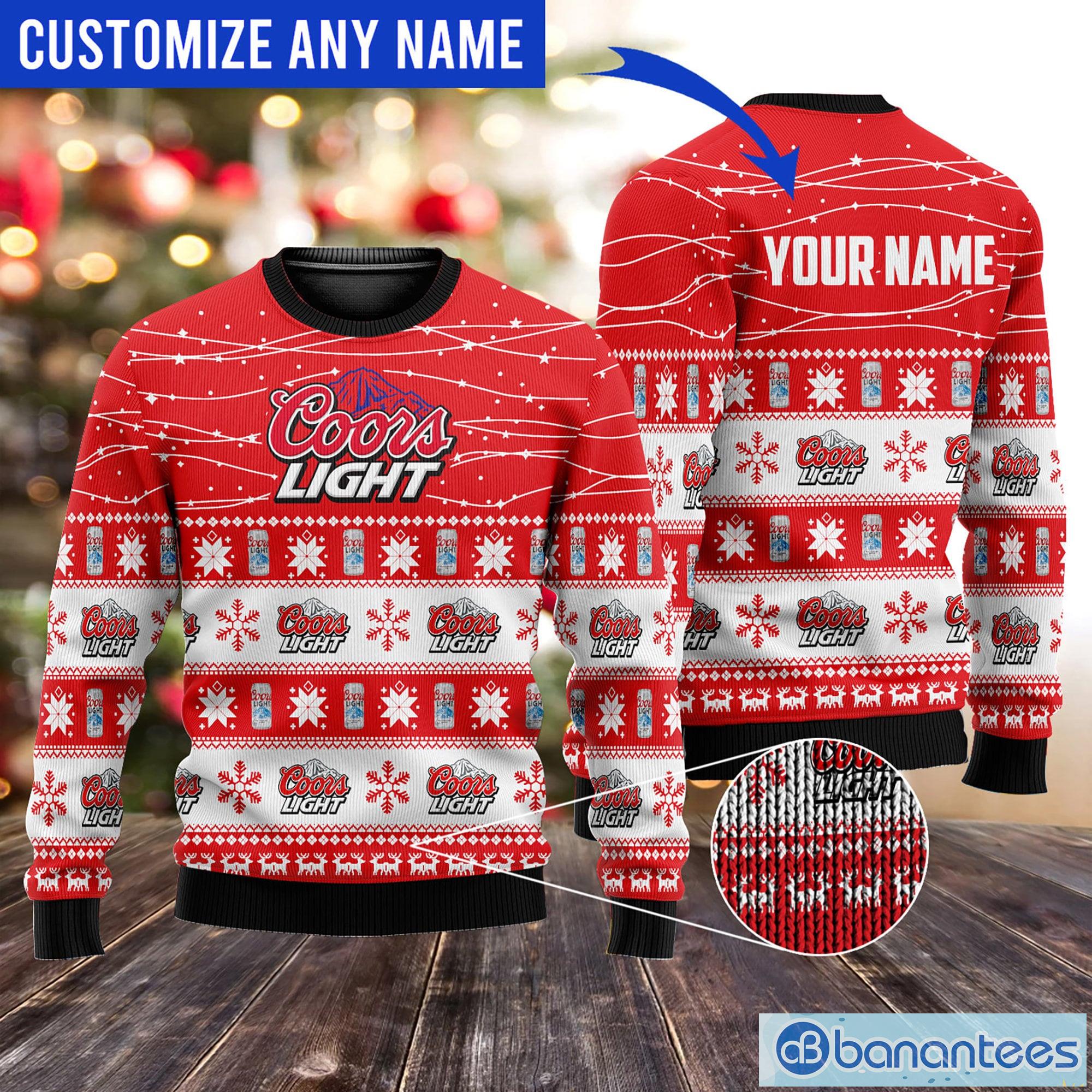 Personalized Coors Light Beer Christmas
