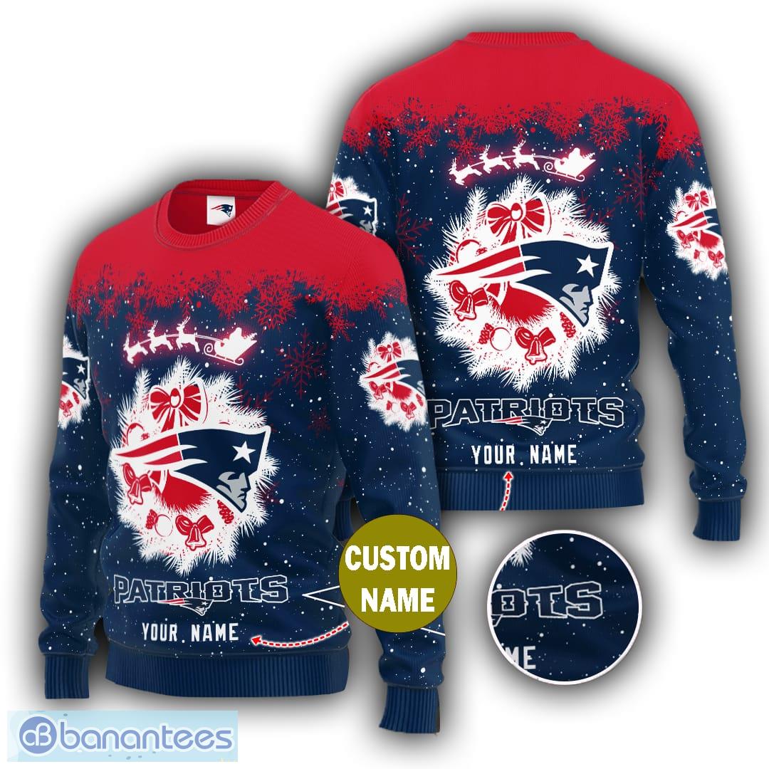 New England Patriots Ugly Christmas Sweater For Fans - Banantees