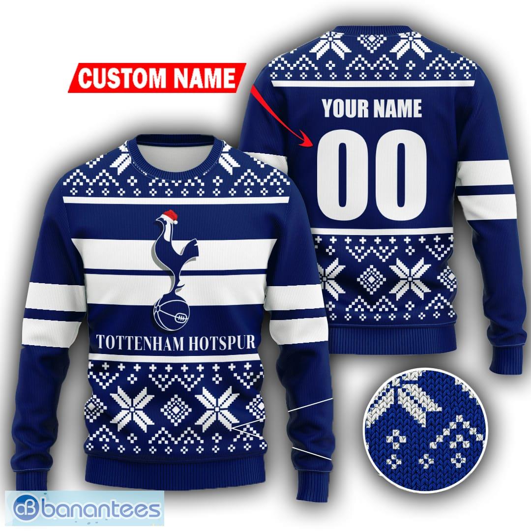 Tottenham Hotspur FC Disney Team Custom Name Ugly Christmas