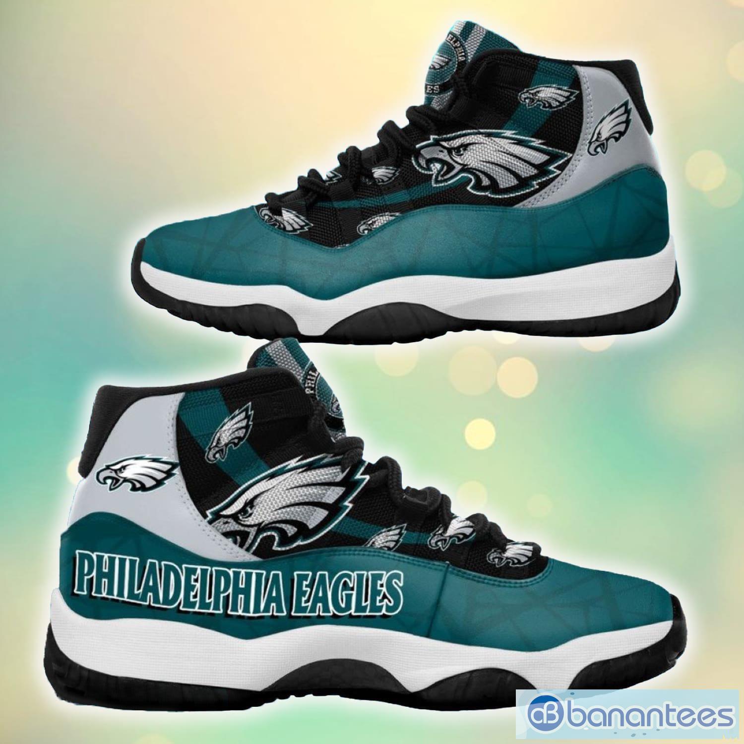 Philadelphia Eagles Big Logo NFL Personalized Name Air Jordan 11 Sneaker  Best Gift For Fans