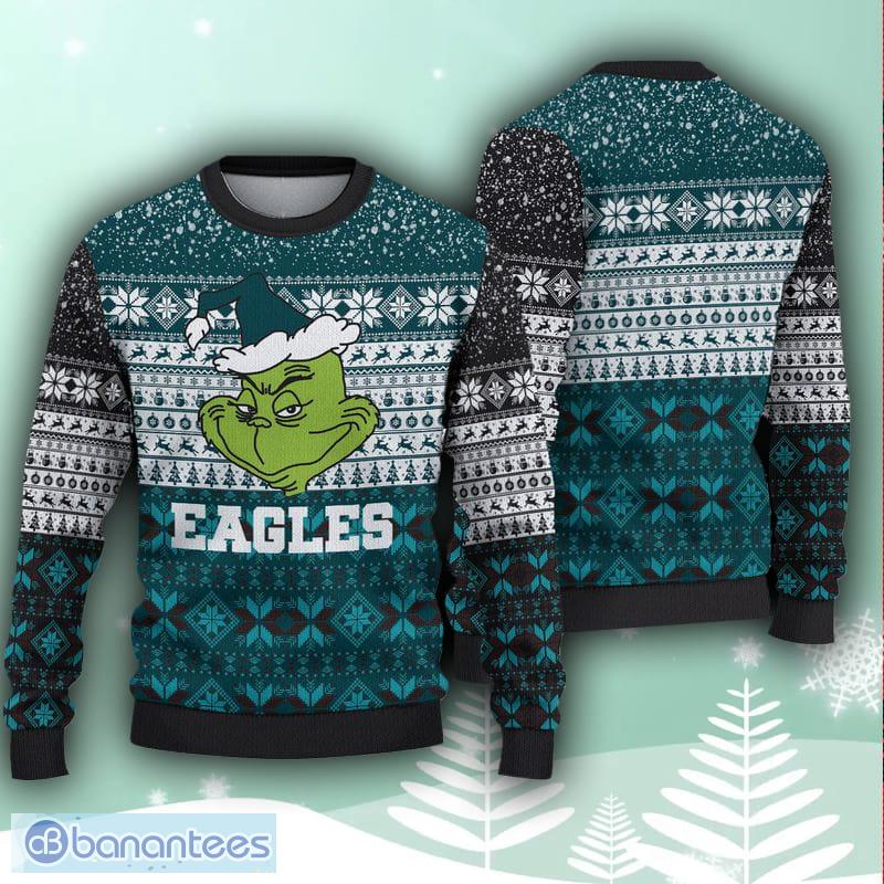 Philadelphia Eagles Christmas Grinch Ugly Sweater For Men Women