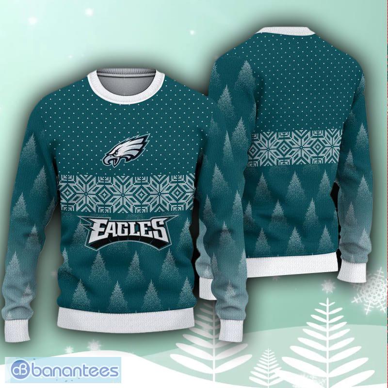 Philadelphia eagles snowflake pattern ugly Christmas sweater