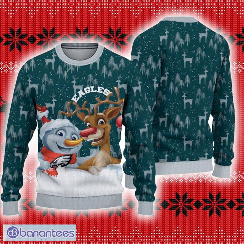 Philadelphia Eagles Ugly Christmas Reindeer Xmas Sweater Handmade