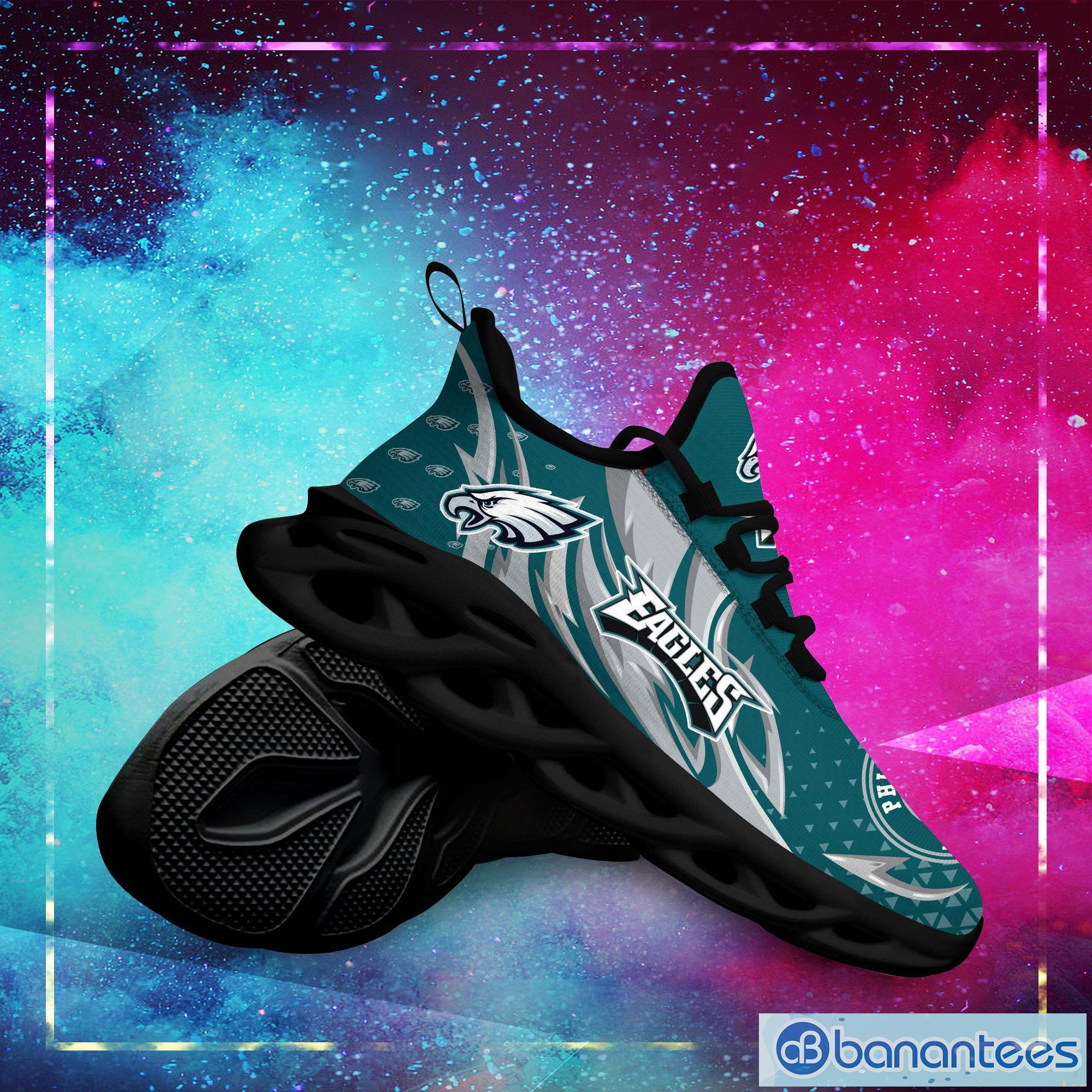 Philadelphia Eagles Logo Curve Line Running Sneaker Max Soul Shoes