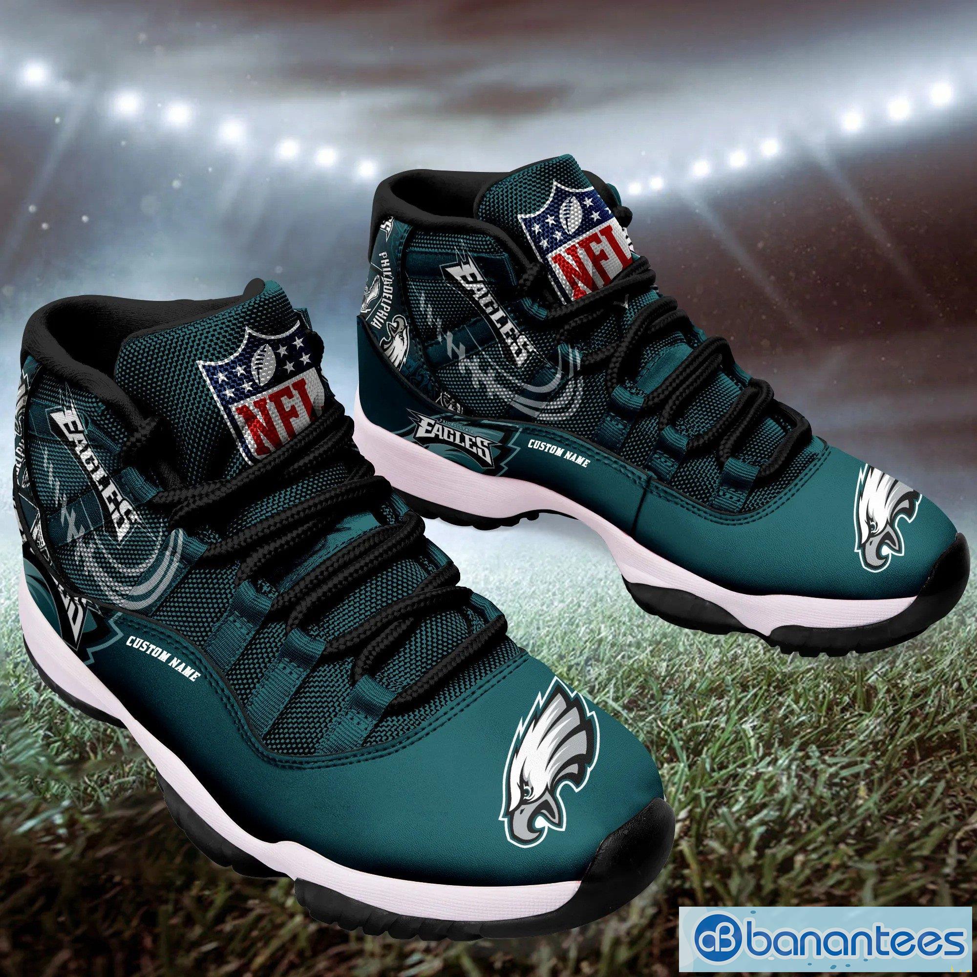 Philadelphia Eagles Personalized Air Jordan 11 Energize Men And