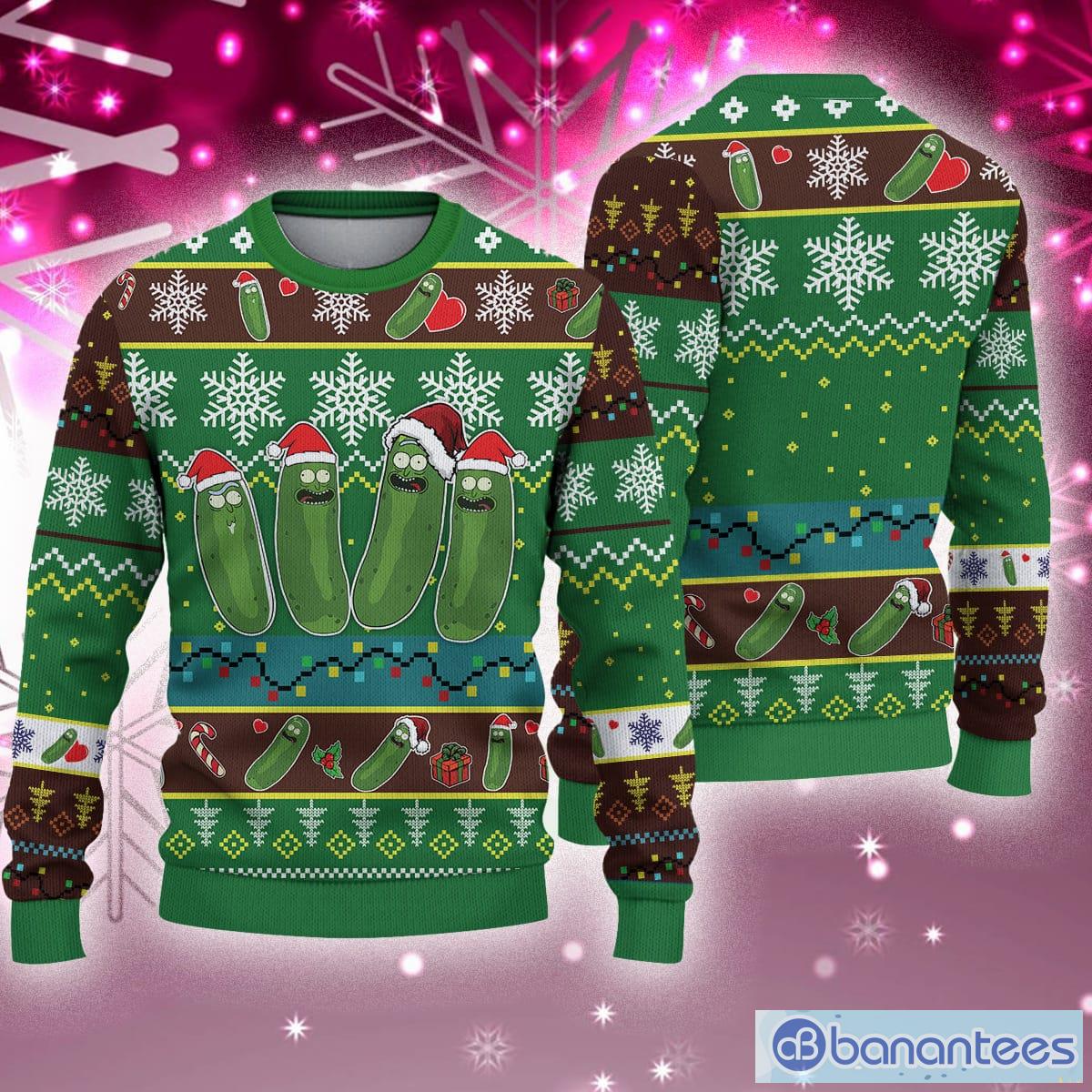 Pickle Ugly Christmas Sweater Holiday For Men And Women - Pickle Ugly Sweater