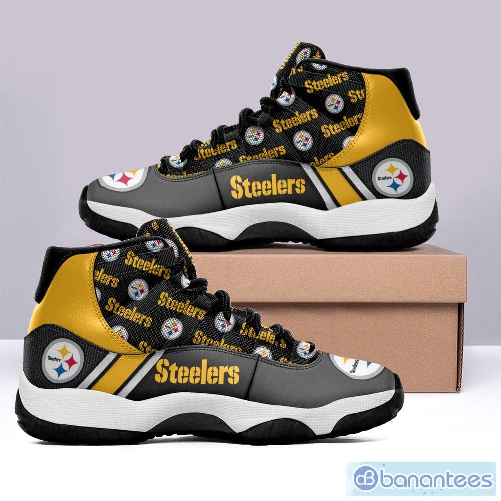 Pittsburgh Steelers Football Air Jordan 11 Shoes For Men Women