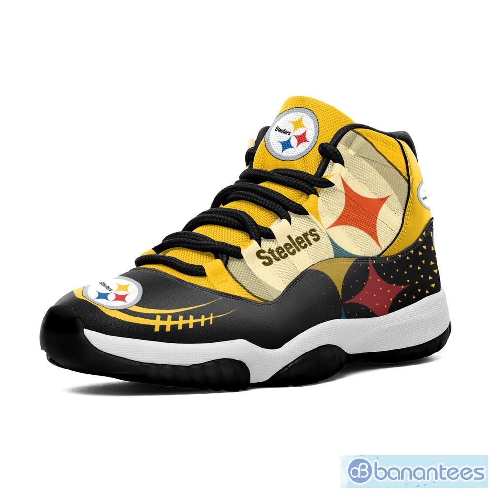 NFL Pittsburgh Steelers Air Jordan 13 Sneakers Shoes For Fans - Banantees