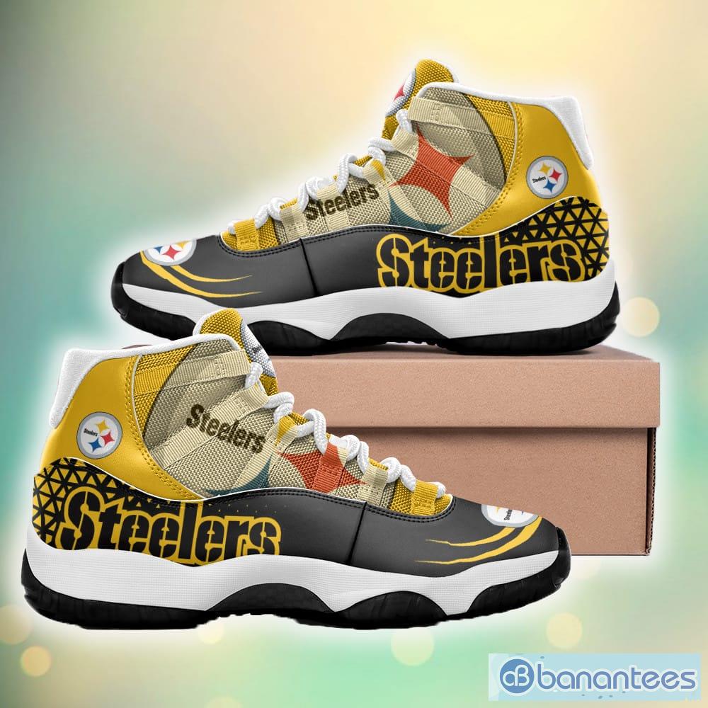 NFL Pittsburgh Steelers Air Jordan 13 Sneakers Shoes For Fans - Banantees