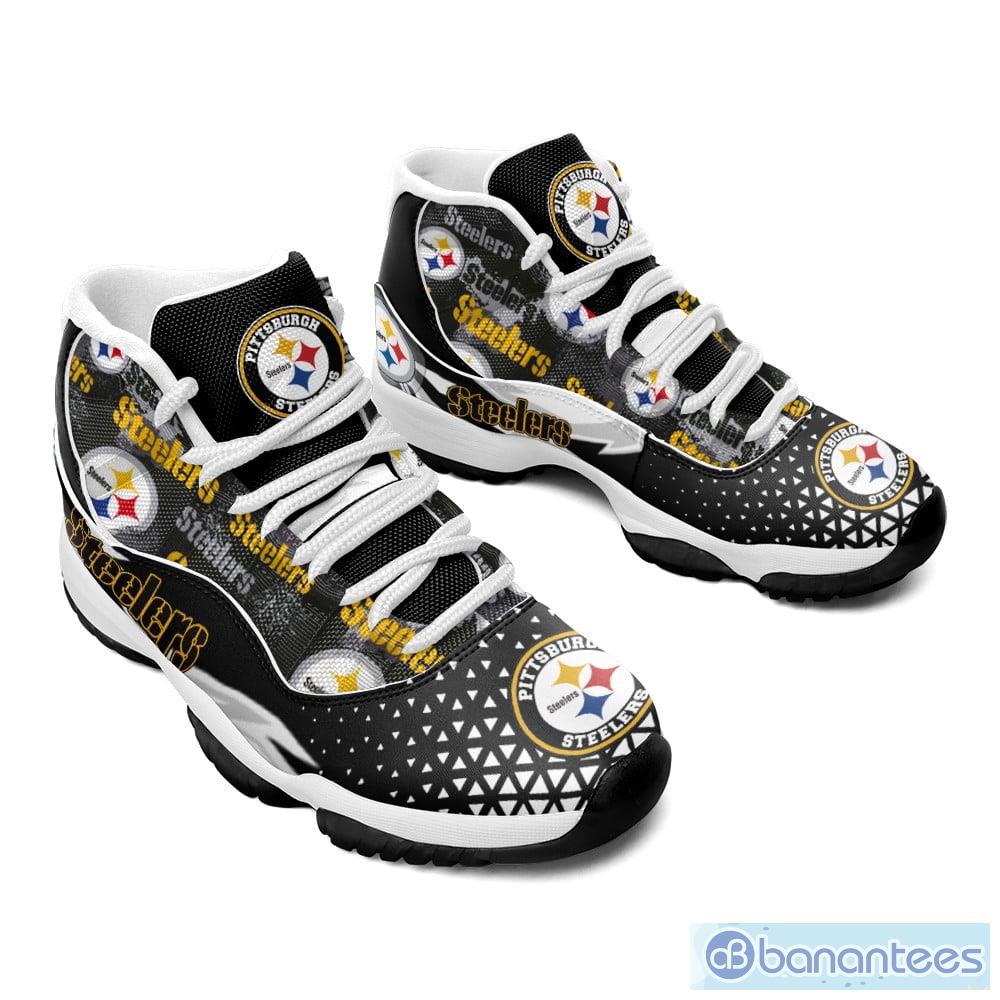 Pittsburgh Steelers Football Air Jordan 11 Shoes For Men Women