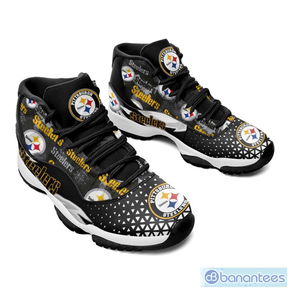 Pittsburgh Steelers Football Air Jordan 11 Shoes For Men Women