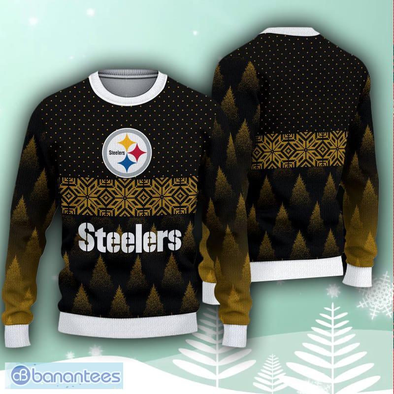 Pittsburgh Steelers Men's Cardigan Ugly Sweater