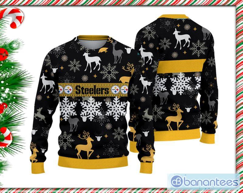 Los Angeles Rams Basic Pattern Ugly Christmas Sweater - Banantees