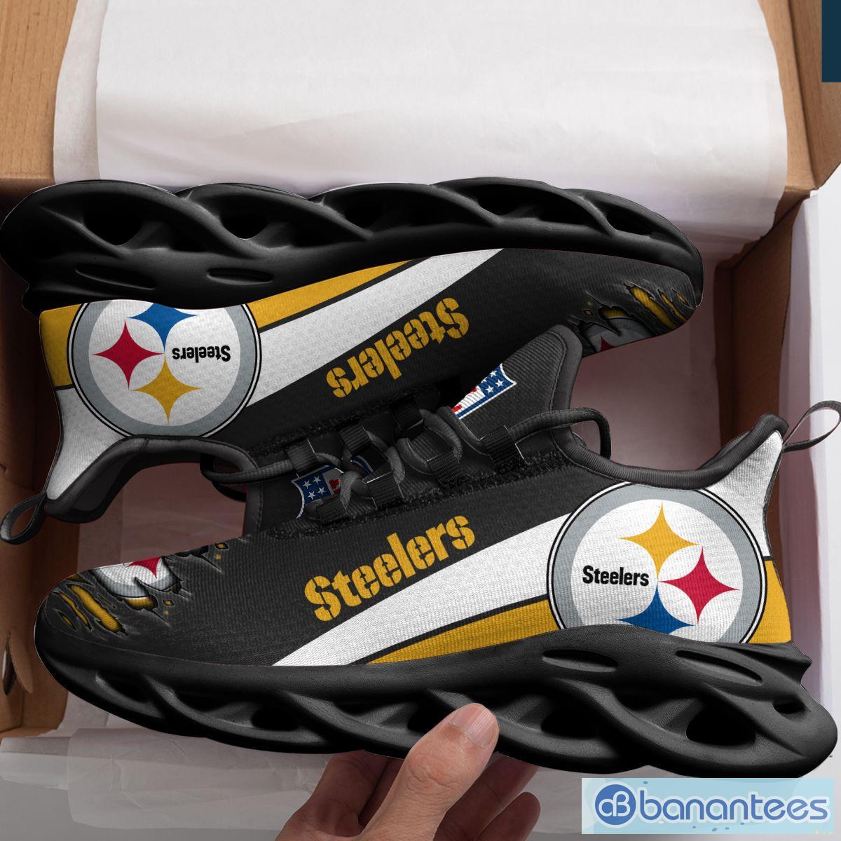 NFL Pittsburgh Steelers Running Sneakers Yeezy Shoes Men And Women