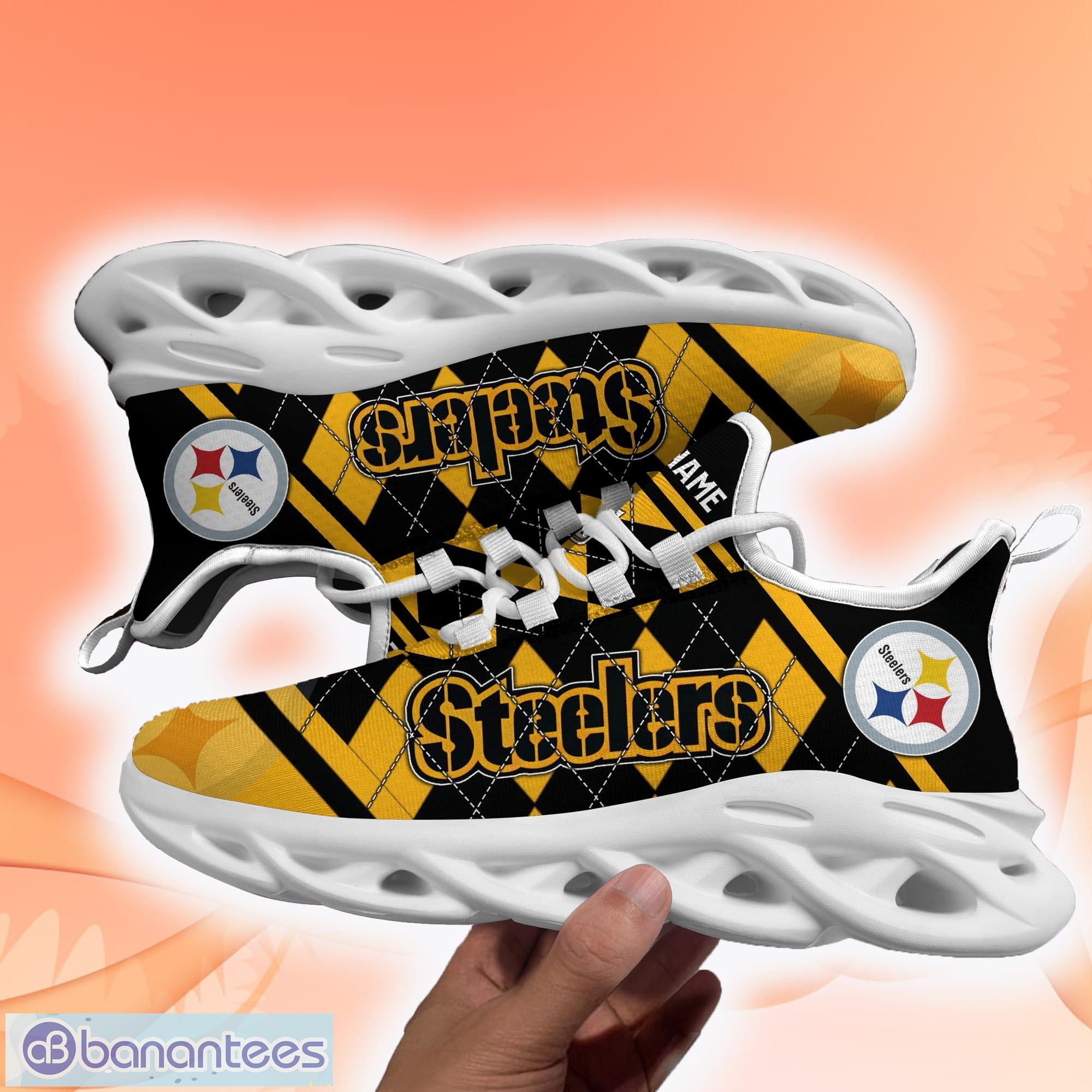 Nfl Pittsburgh Steelers Custom Name Max Soul Shoes Chunky Sneakers