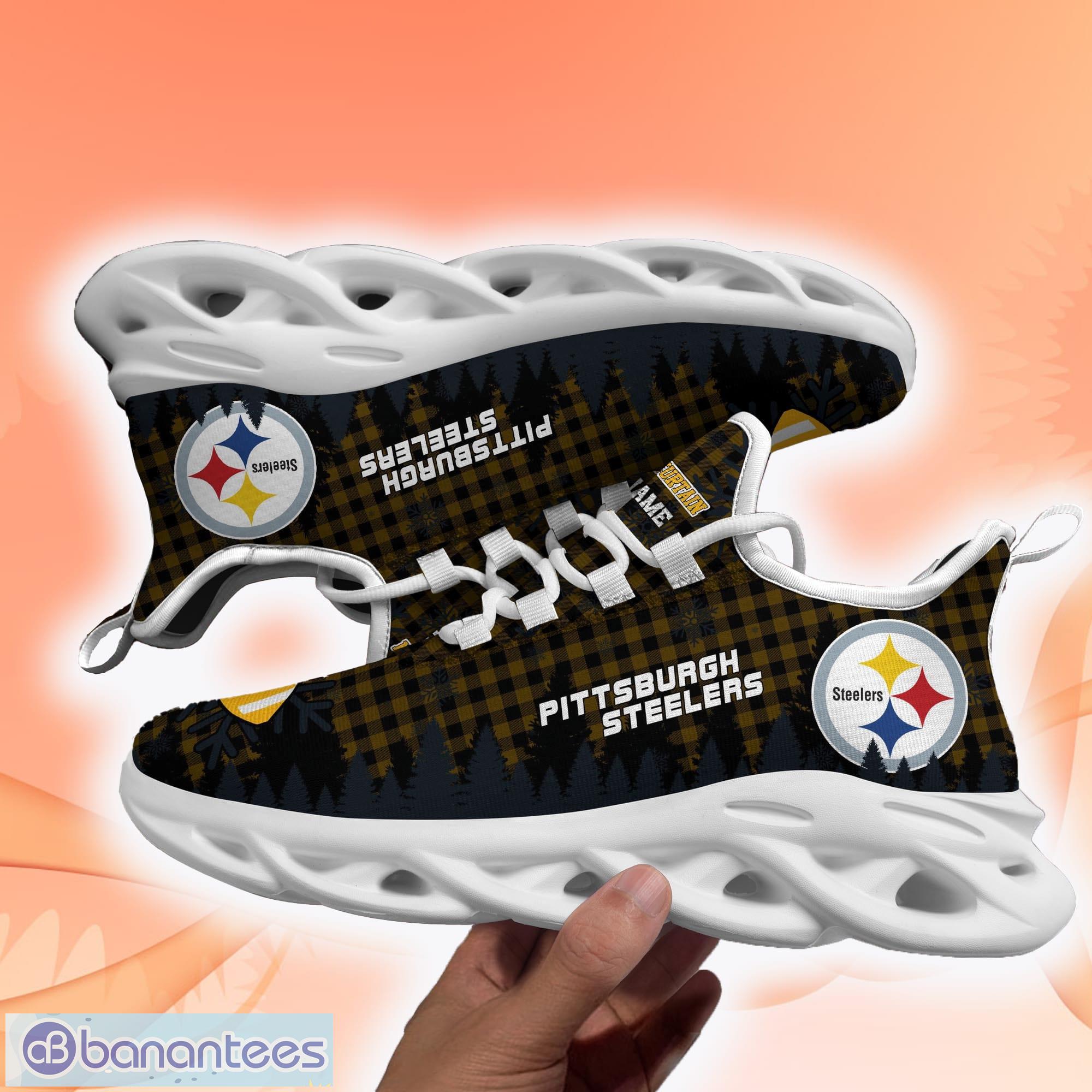 Personalized Name NFL Pittsburgh Steelers Max Soul Shoes Best Gift