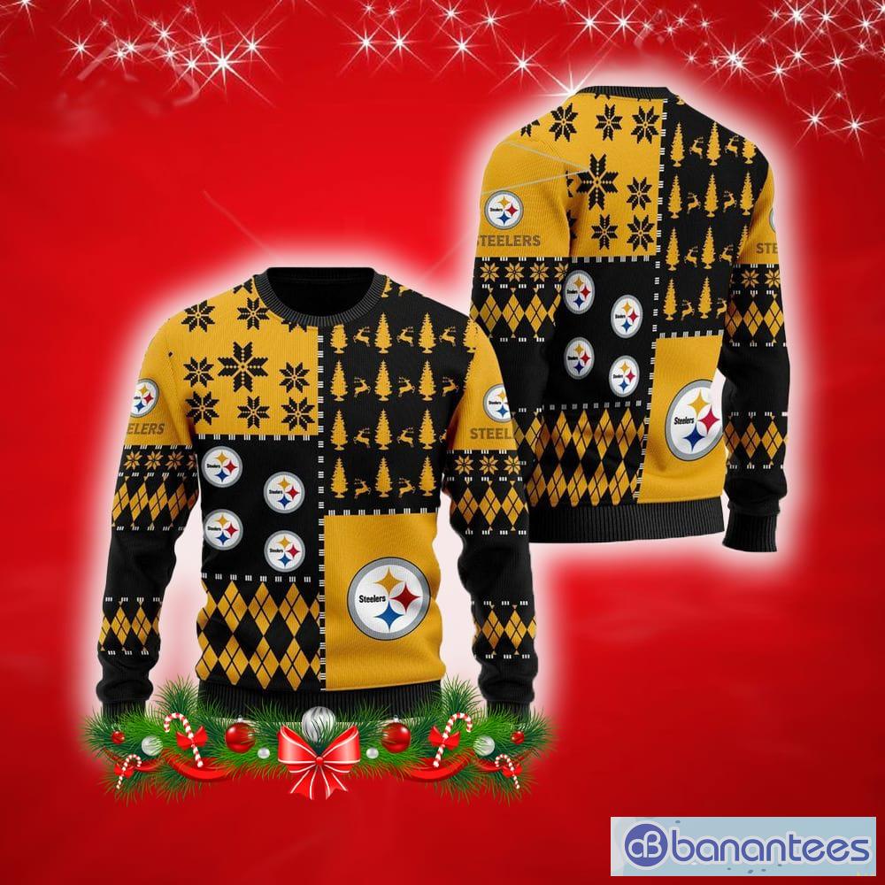 Pittsburgh Steelers Christmas Santa Claus Pattern Ugly Sweater For Men  Women - Banantees