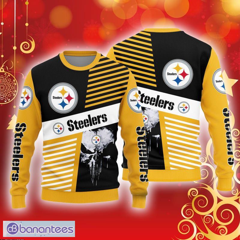 Pittsburgh Steelers Christmas Snow Ugly Sweater For Men Women - Banantees