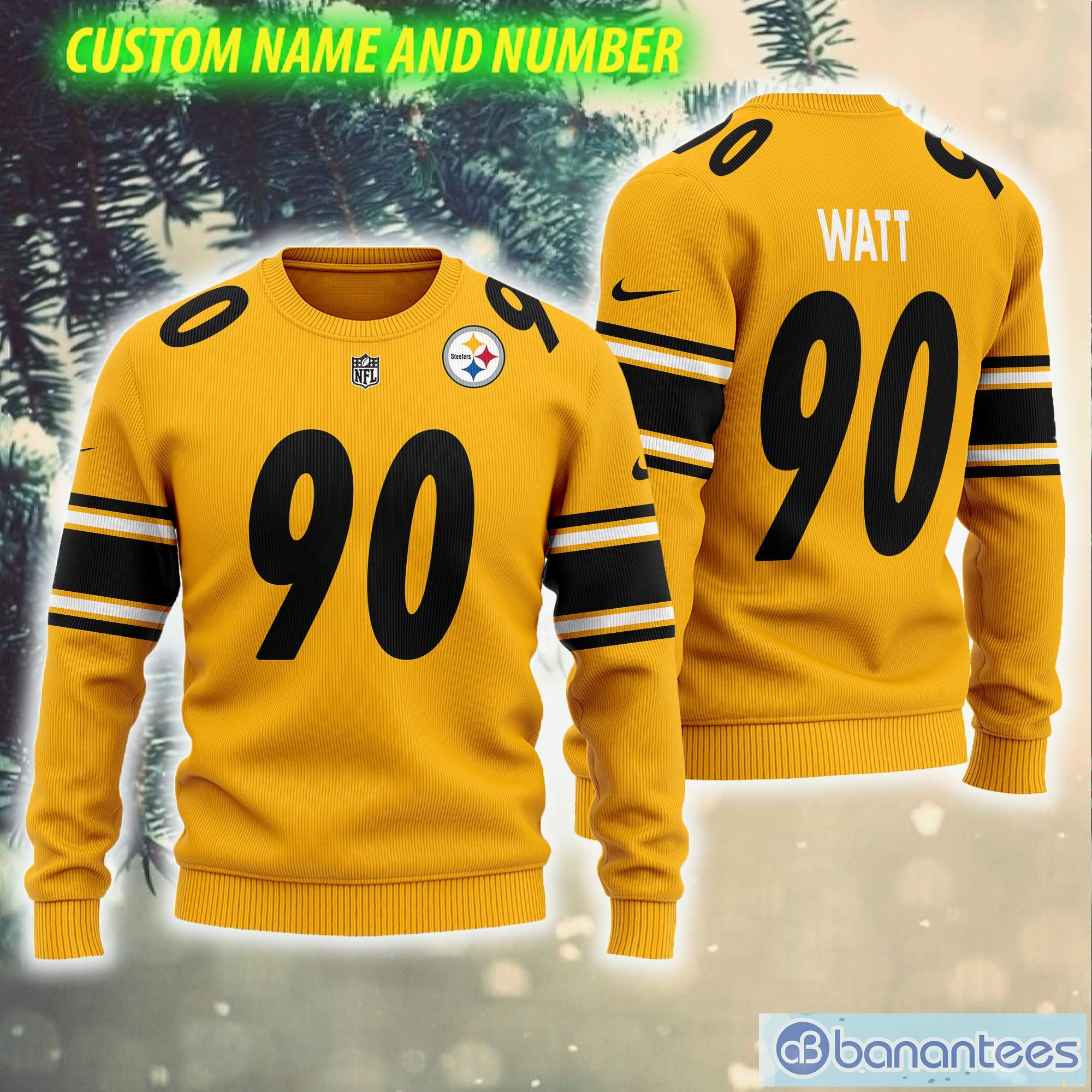 NFL Pittsburgh Steelers Custom Name And Number Christmas Gift For