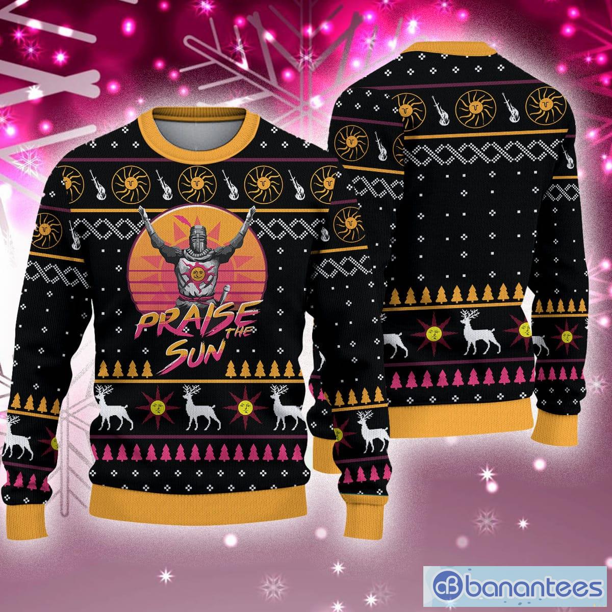 Praise The Sun Ugly Christmas Sweater Holiday For Men And Women - Praise The Sun Ugly Sweater
