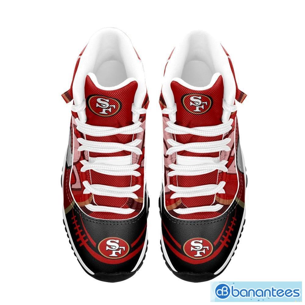 SAN FRANCISCO 49ERS Custom Name NFL Air Jordan 11 Shoes