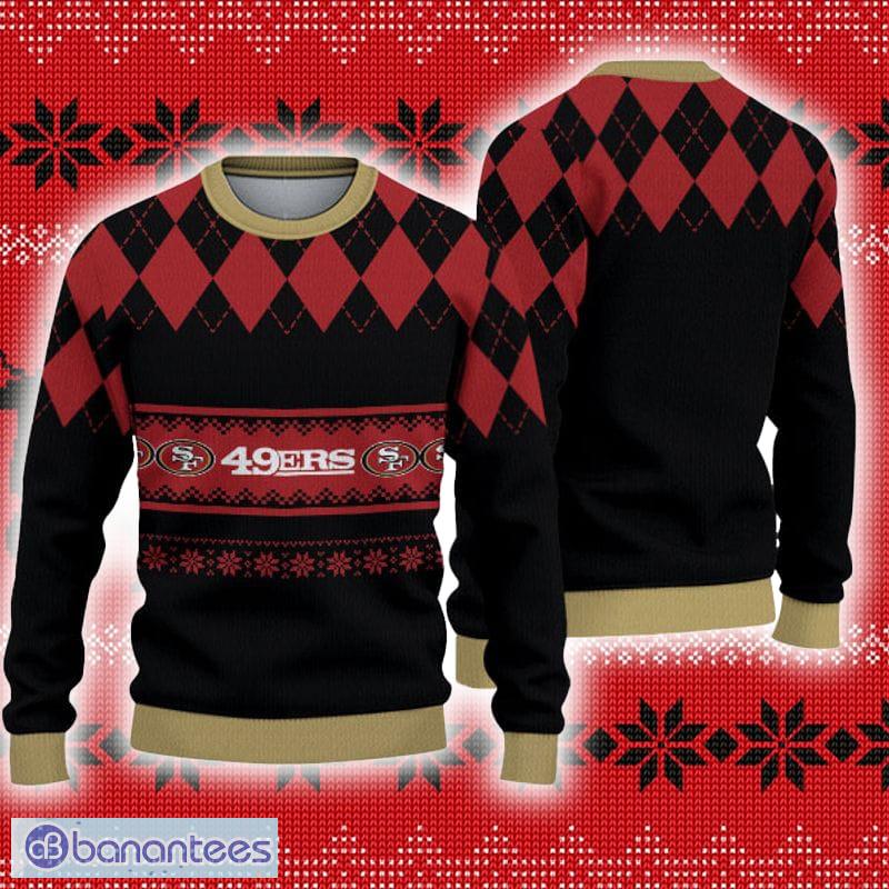 San Francisco 49ers Christmas Caro Pattern Ugly Sweater For Men