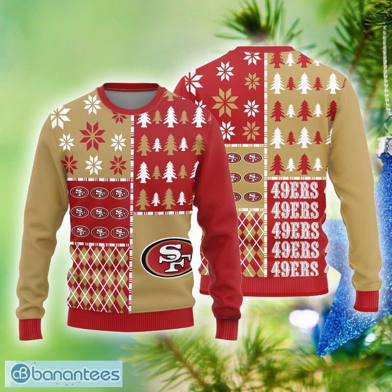 San Francisco 49ers Snoppy Christmas Gift 3D Ugly Christmas Sweater For Men  And Women - Banantees