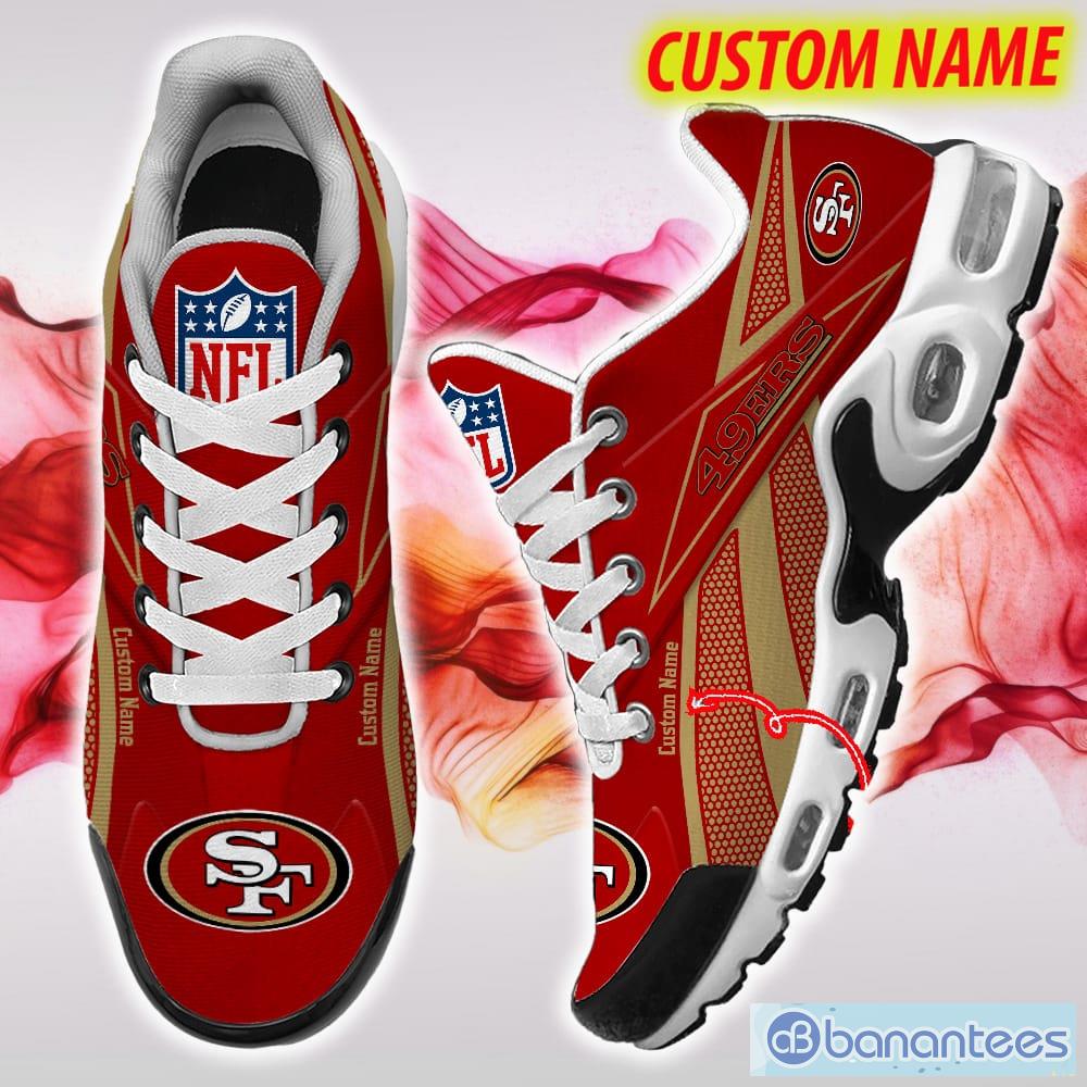 San Francisco 49ers State Proud NFL Team Sneakers Custom Name Air Cushion  Shoes For Fans - Banantees