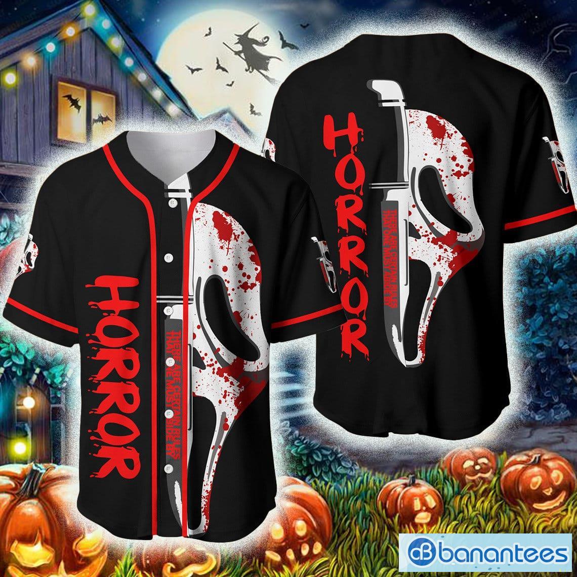 Ghostface Scream Style 6 Baseball Jersey Shirt Halloween Gift Hot 2023  Custom Name For Men And Women - Banantees