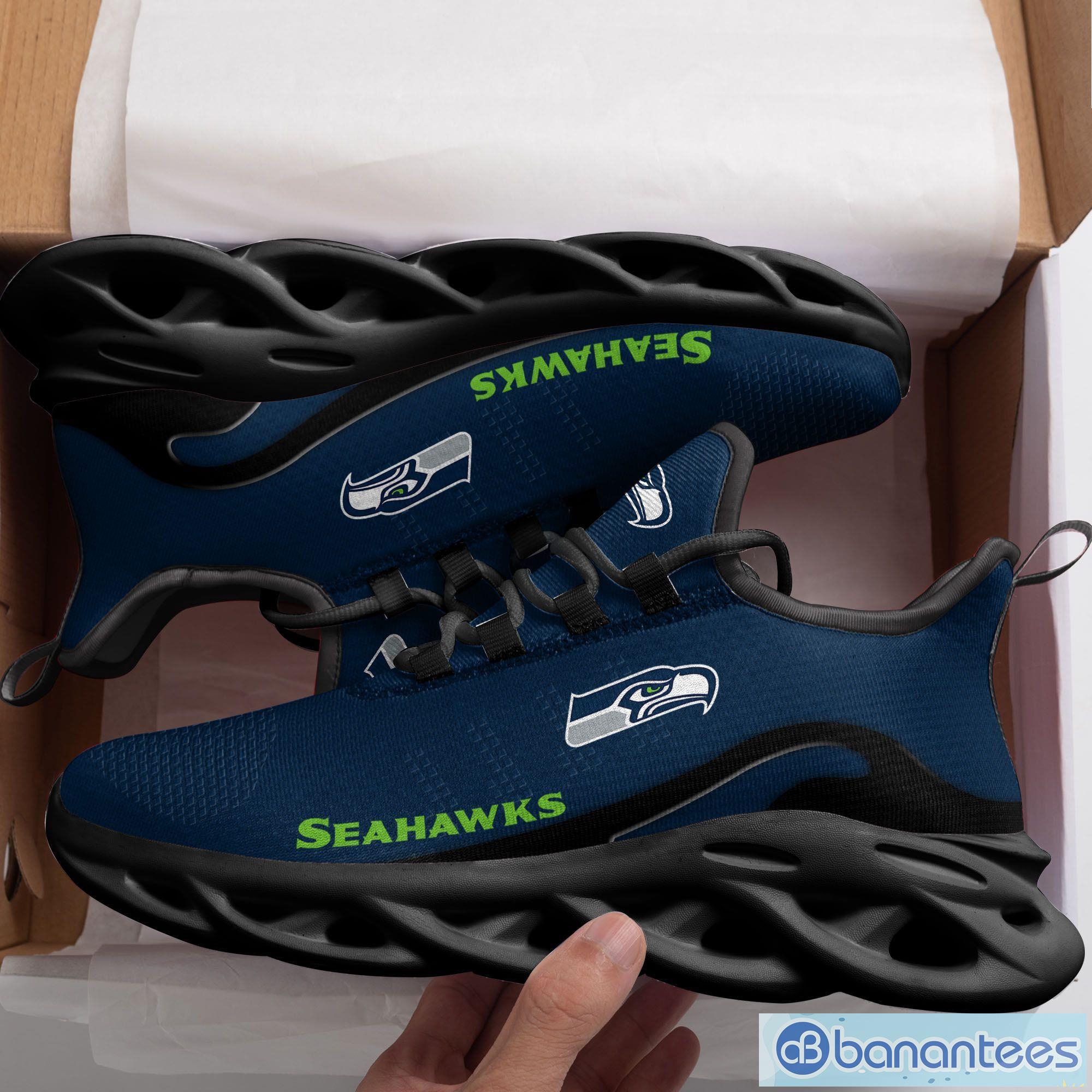 Seattle Seahawks Sport Sneakers NFL Max Soul Shoes - Banantees