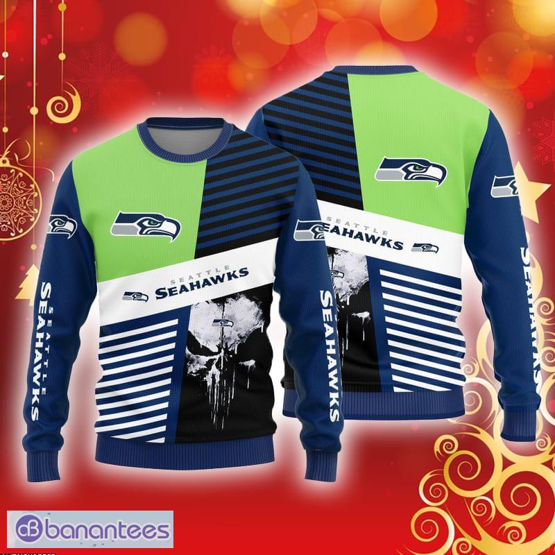 Seattle Seahawks Fans Pattern Trend Ugly Christmas Sweater