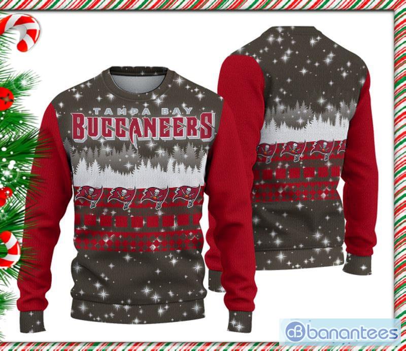 Tampa Bay Buccaneers Logo Knitted Pattern Ugly Christmas Sweater - Banantees