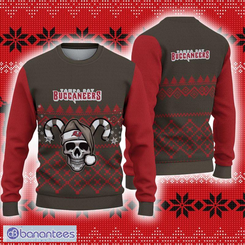 Tampa Bay Buccaneers Fans Skull Ensemble Ugly Christmas Sweater -  Freedomdesign