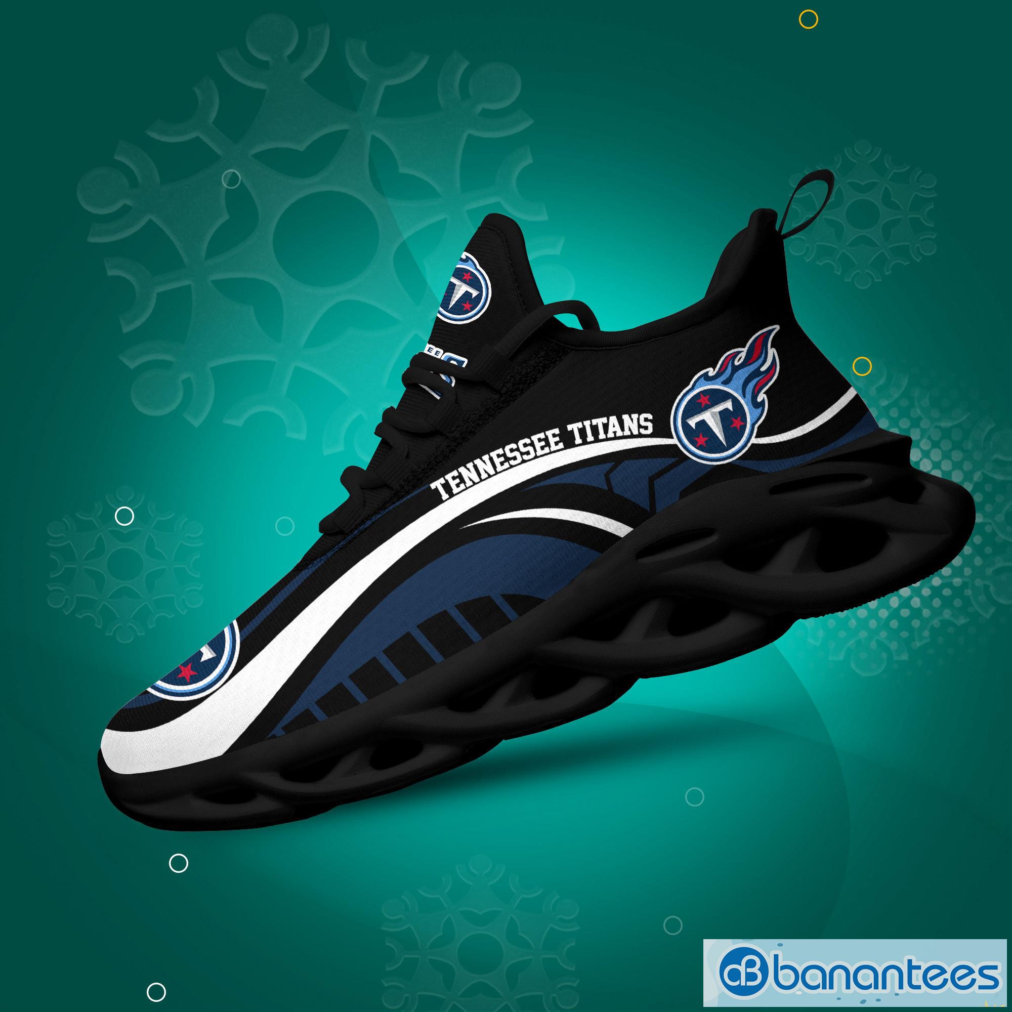 Tennessee Titans Logo Curve Line Running Sneaker Max Soul Shoes