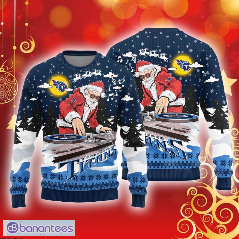 Tennessee Titans Ugly Christmas Sweater Santa Favorite Team funny