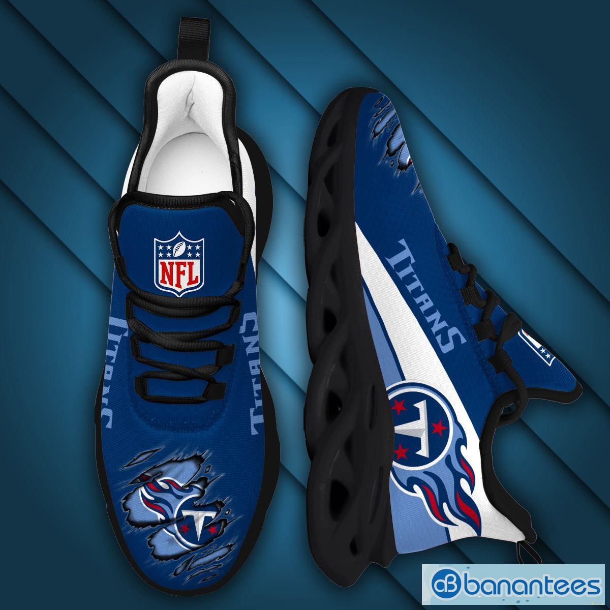 Tennessee Titans Sport Sneakers NFL Max Soul Shoes - Banantees