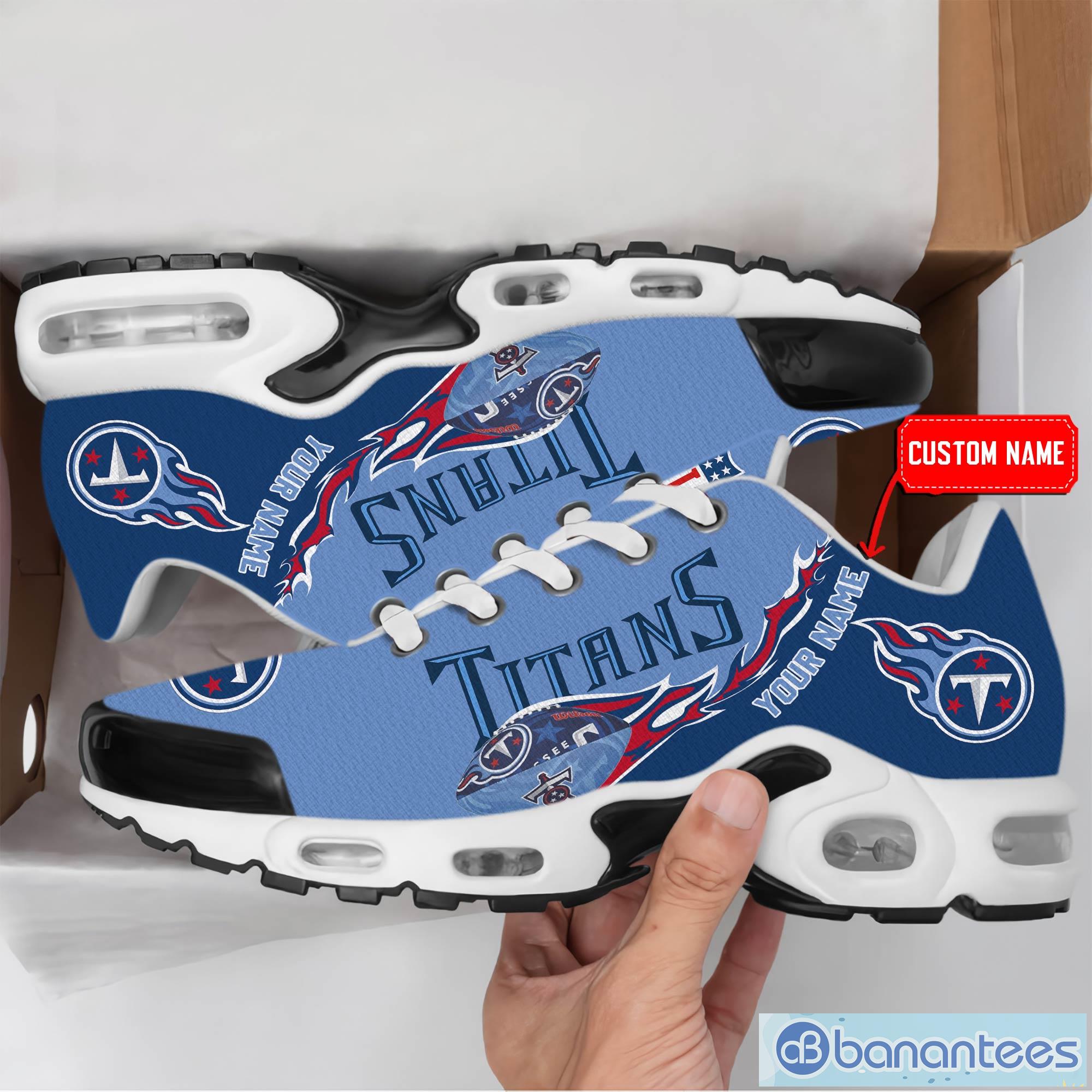 Custom Name Kansas City Chiefs New Logo Air Cushion Sports Shoes Men Women  - Banantees