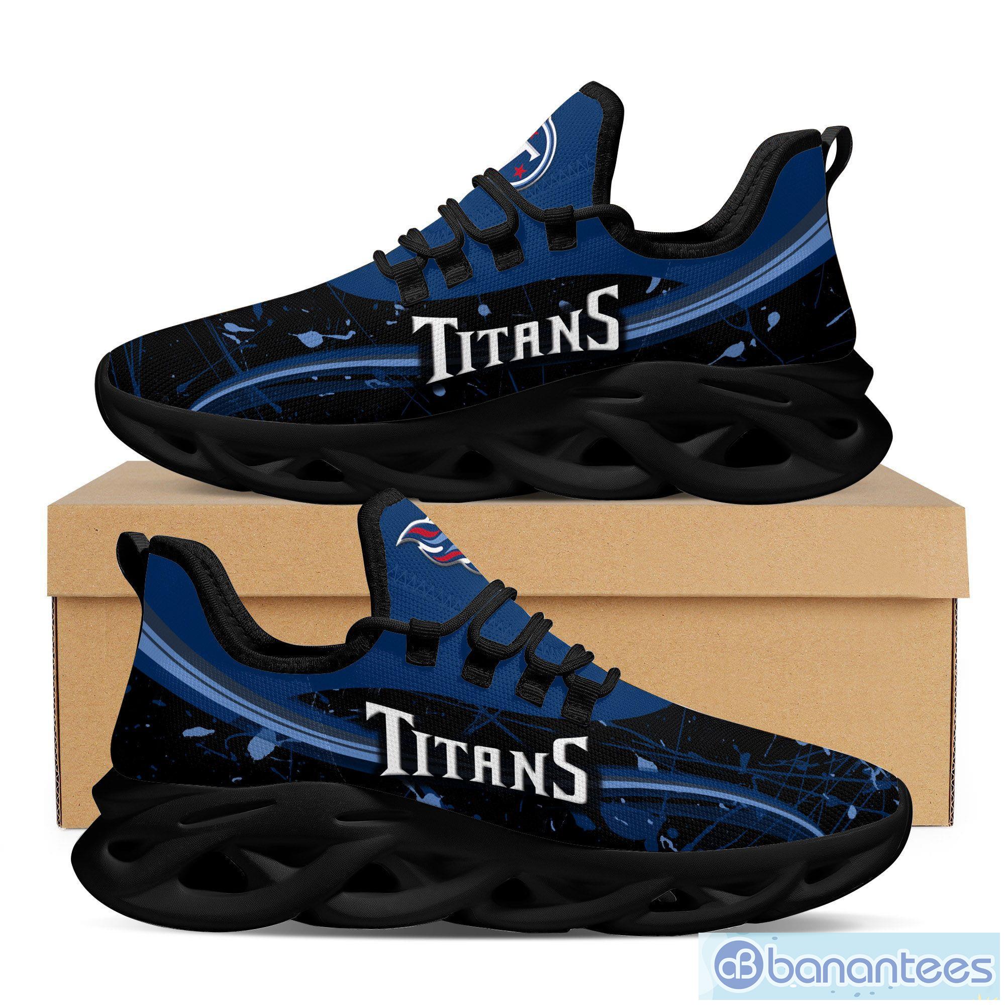 Tennessee Titans Splash Colors Design Running Sneaker Max Soul Shoes Gift  For Men And Women - Banantees