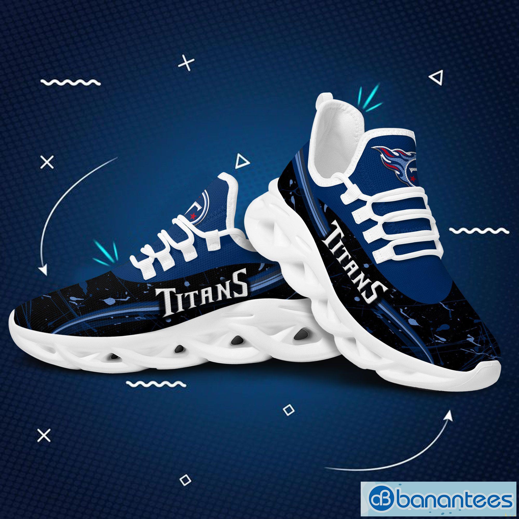 Tennessee Titans Sport Sneakers NFL Max Soul Shoes - Banantees