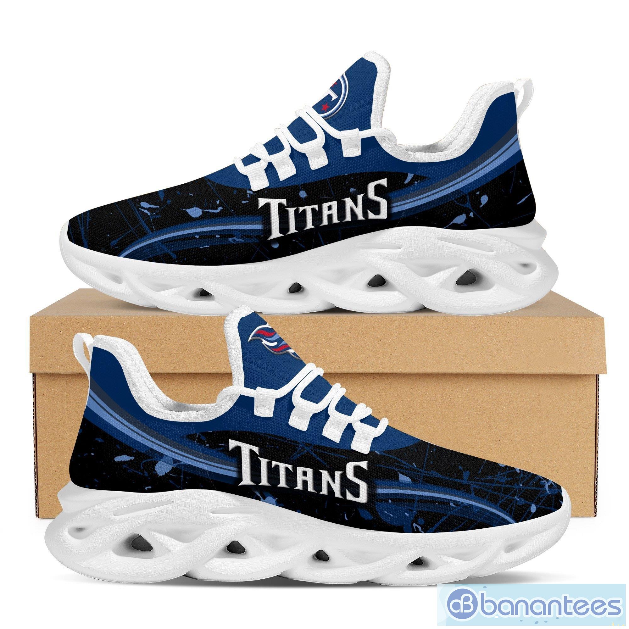 Tennessee Titans Sport Sneakers NFL Max Soul Shoes - Banantees