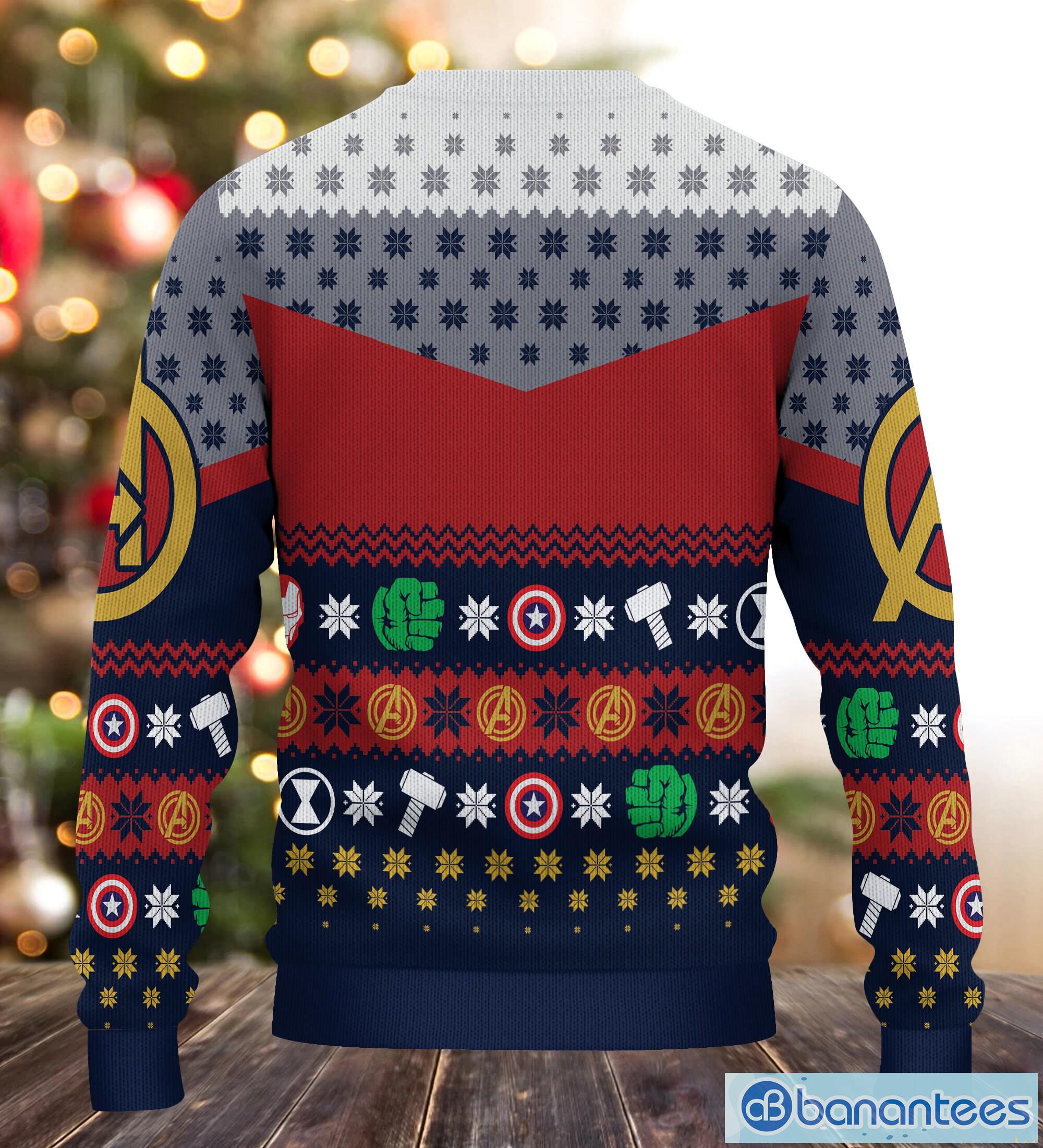 Avengers store holiday sweater