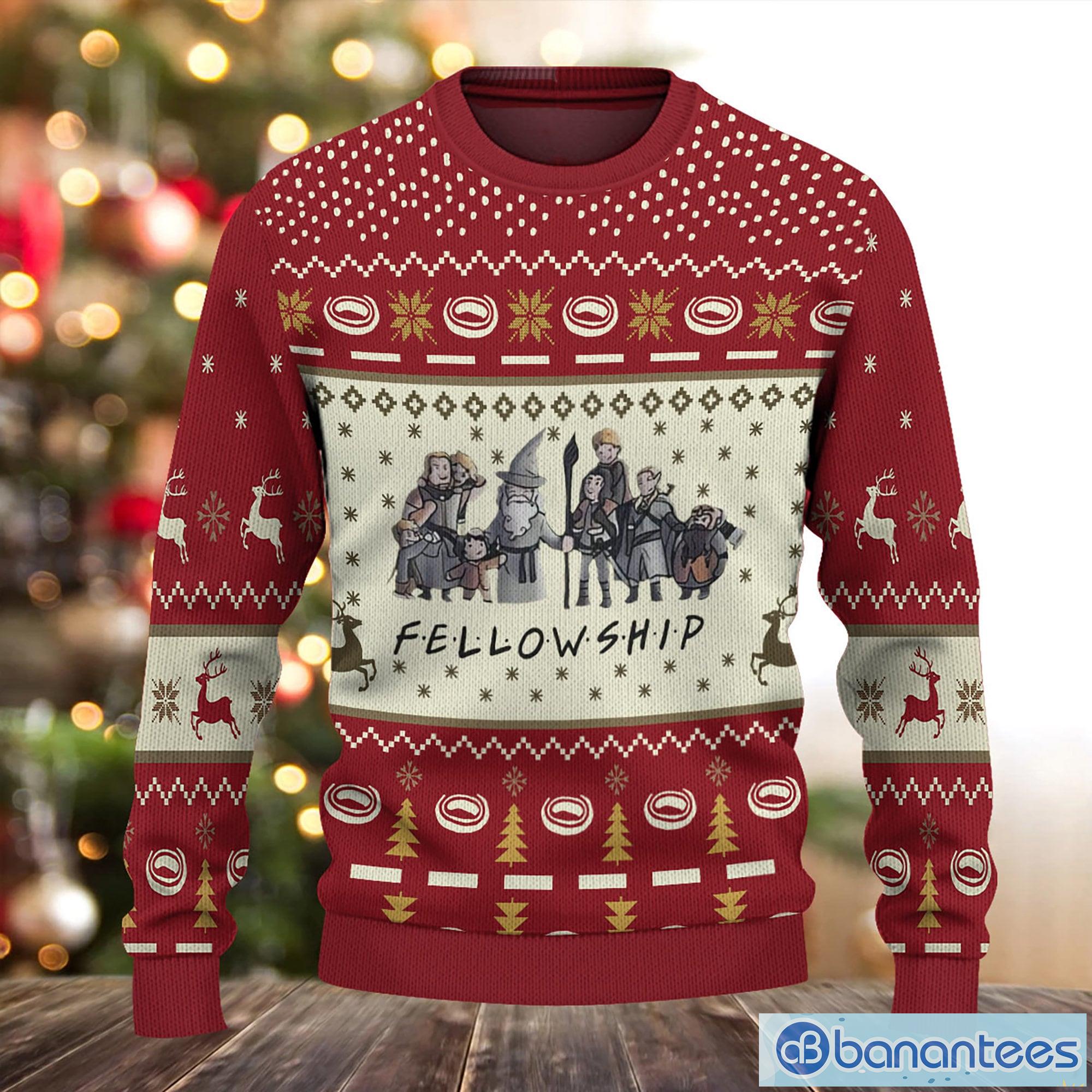 Lord Of The Rings The Fellowship Way To Mordor Vintage Ugly Christmas  Sweater Christmas Gift For Men And Women - Banantees