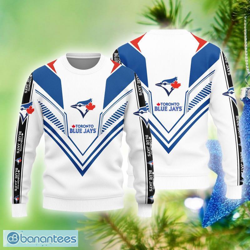 Christmas Gift Toronto Blue Jays Skull Pattern 3D Ugly Christmas