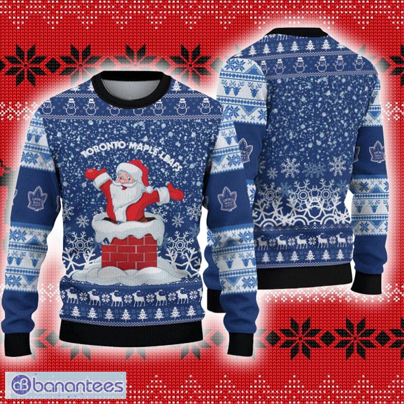 Toronto Maple Leafs Christmas Forrest Pattern Ugly Christmas