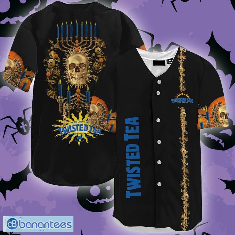 Twisted Tea Golden Skull And Pumpkin Baseball Jersey Shirt - Twisted Tea Golden Skull And Pumpkin Baseball Jersey Shirt Twisted Tea Golden Skull And Pumpkin Baseball Jersey Shirt - Twisted Tea Golden Skull And Pumpkin Baseball Jersey Shirt