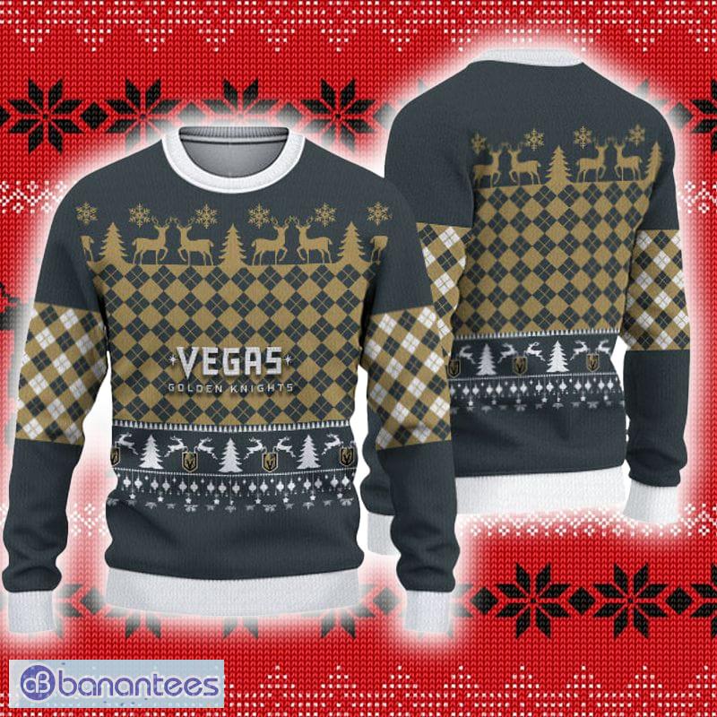 Vegas Golden Knights Christmas Pattern All Over Print Event Knitted Sweater Gift For Chirstmas - Vegas Golden Knights Christmas Pattern All Over Print Event Knitted Sweater Gift For Chirstmas