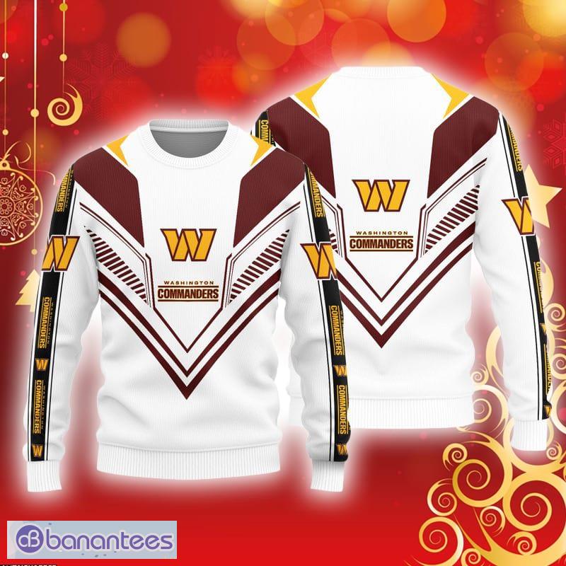 Washington Commanders NFL Big Logo Ugly Christmas Sweater Gift For Fans -  Banantees