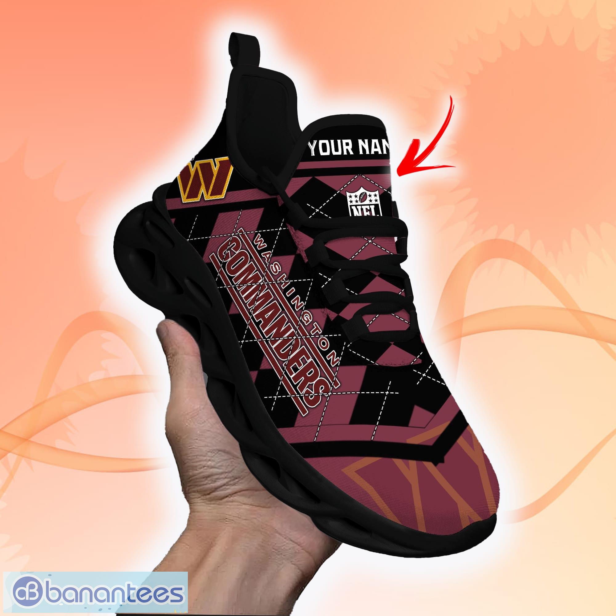 Washington Commanders NFL Max Soul Shoes Custom Name Sports Sneakers For  Fans