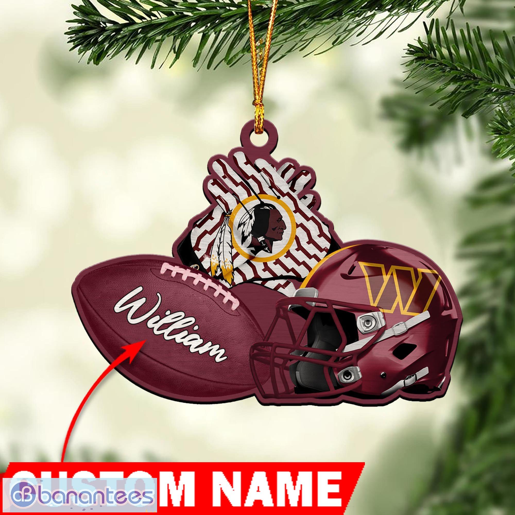 Washington Commanders NFL Fans Personalized Christmas Ornaments