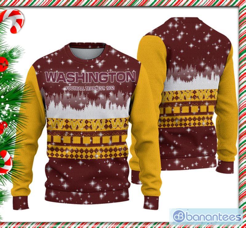 Christmas Gift Washington Redskins Ugly Christmas Sweater - Banantees